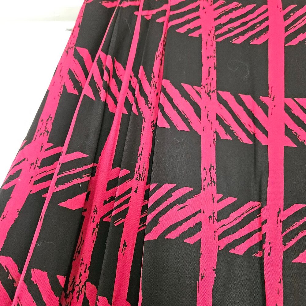 Vintage 90's Jones NY Abstract Plaid Skirt S-6